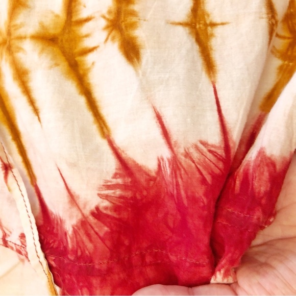 Rare Unique Vintage Tie Dye Boho Oversized Lagenlook Artsy Pattern Top Dress. - Picture 10 of 15